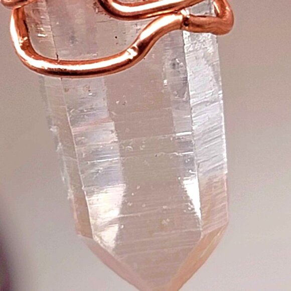 Beautiful Nature Tibet Himalayan Lemurian Crystal Point Pendant Necklace - Picture 7 of 10